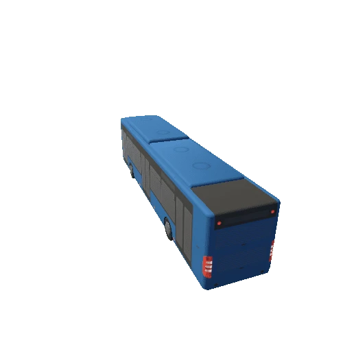 Bus Low Poly_Blue